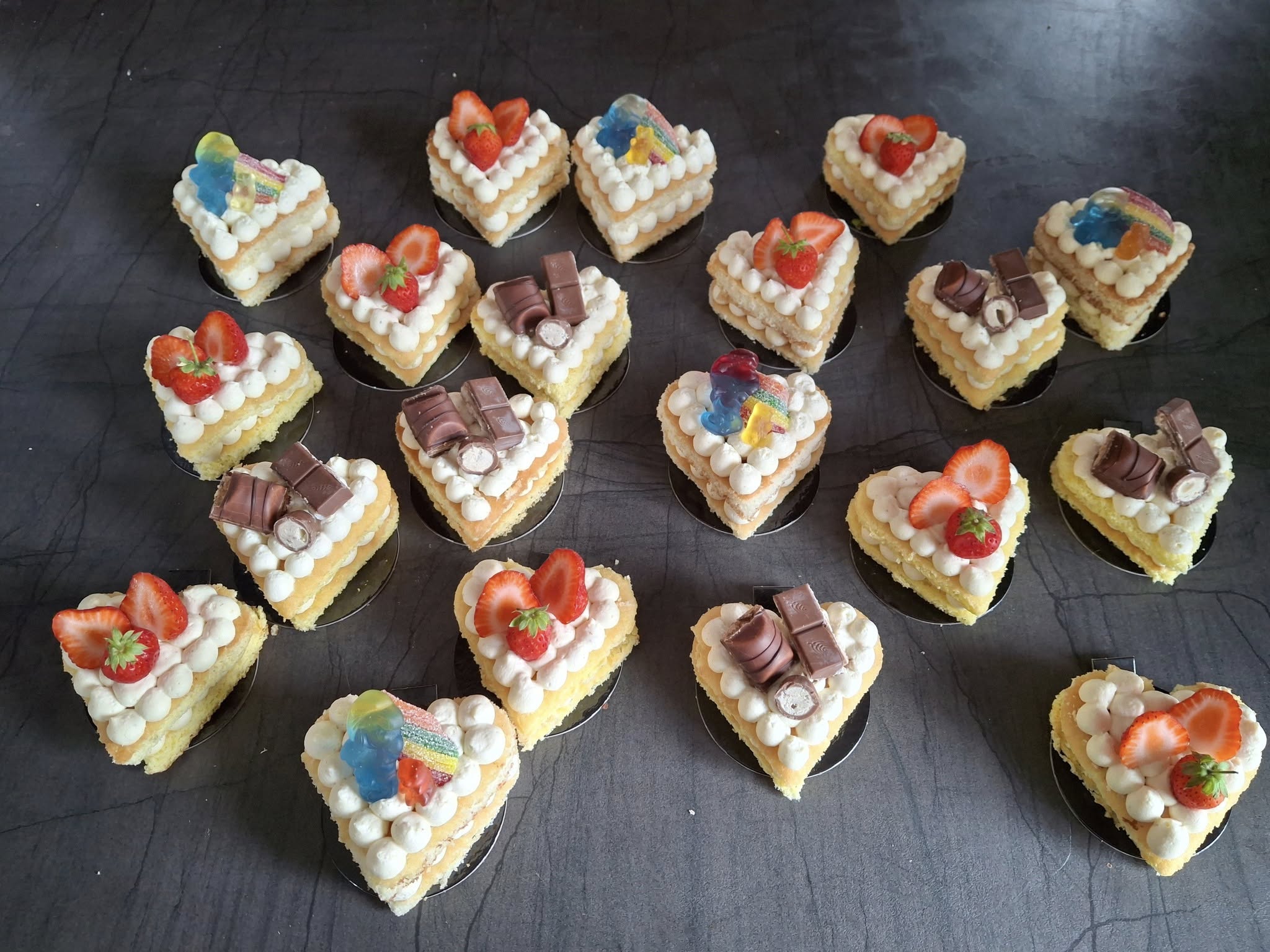 Gâteau coeurs